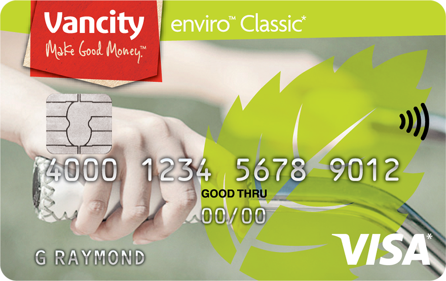 The Vancity enviro™ Secured Visa Credit Card